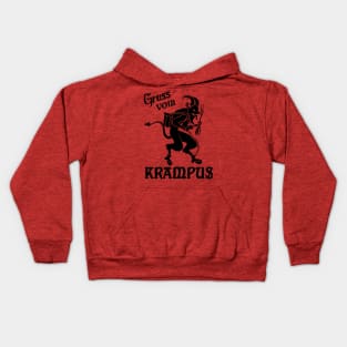 Gruss Vom Krampus - Greetings From Krampus Kids Hoodie